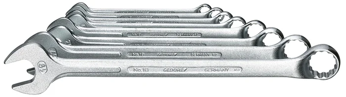 1 B-080 Ring-Maulschlüssel-Satz 8-teilig 8-19 mm
