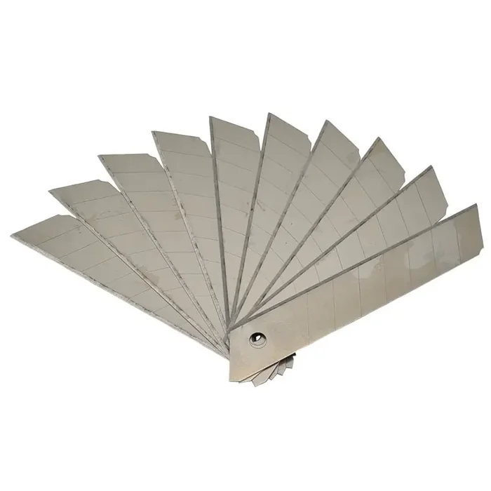 10 Abbrechklingen Cutterklingen Ersatzklingen 18mm gehärtet in 10er Box