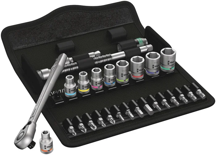 8100 SA 11 Zyklop Metal-Knarrensatz, Umschalthebel, 1/4″-Antrieb,