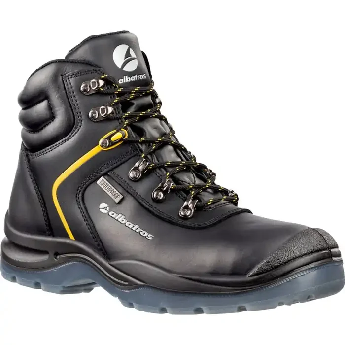 albatros GRAVITY CTX MID robuster hoher Sicherheitsschuh S3 schwarz/gelb Gr. 40