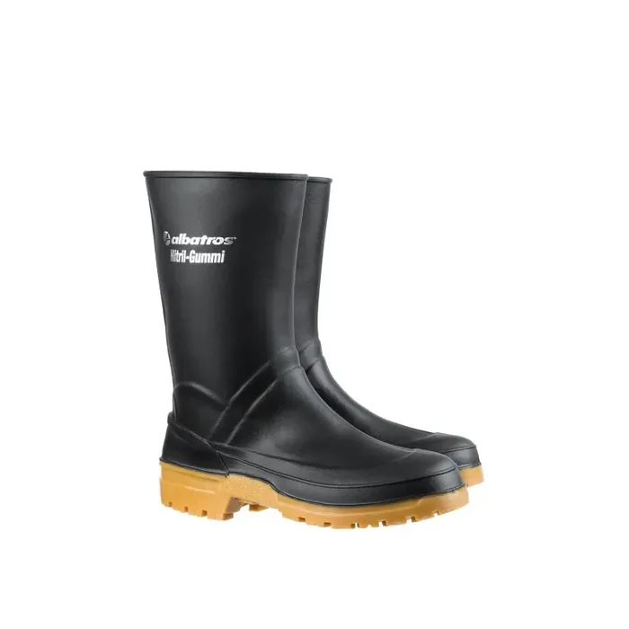 albatros GUARDIAN MID BLACK Kurzschaftstiefel aus Nitrilgummi schwarz Gr. 43