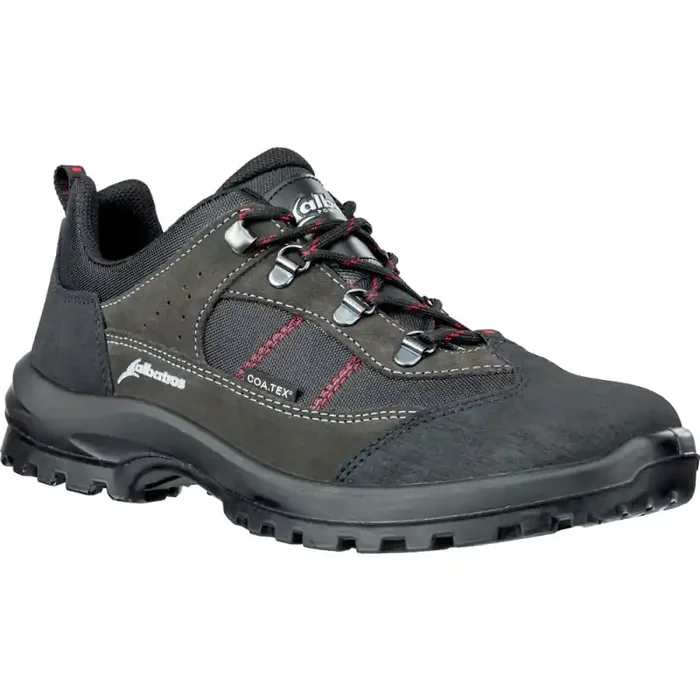albatros LOFOTEN CTX LOW robuster leichter Trekkingschuh grau/rot Gr. 41