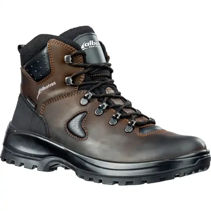 albatros MONT BLANC CTX MID robuster hoher Trekkingschuh braun Gr. 45