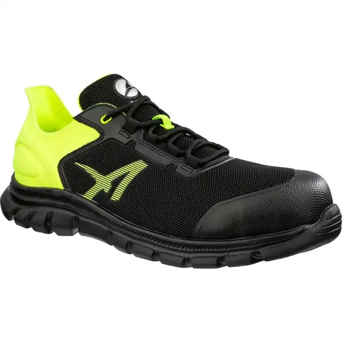 albatros OCTANE YELLOW LOW S1PS extra leichter Sicherheitsschuh schwarz-lime 42