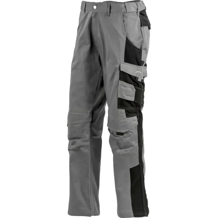 albatros PROFI LINE robuste Worker-Bundhose aus Baumwolle grau/schwarz