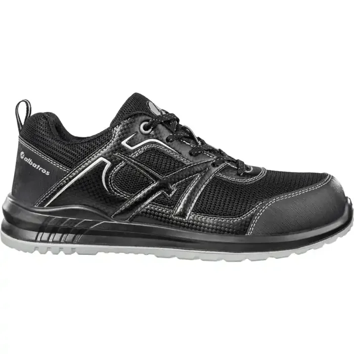 albatros RIDER BLACK LOW bequemer Sicherheitsschuh S1P schwarz Gr. 46
