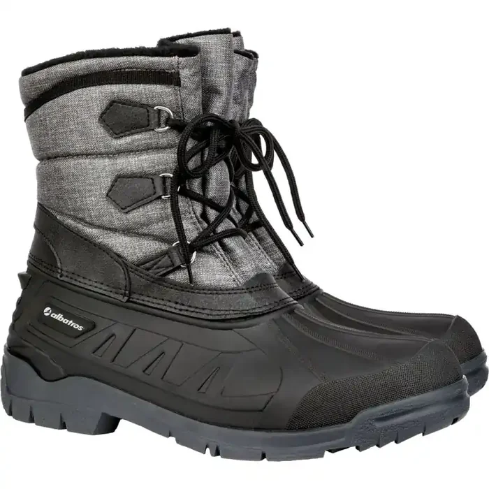 albatros TORONTO GREY gefütterter Canadian Boot schwarz/grau Gr. 36