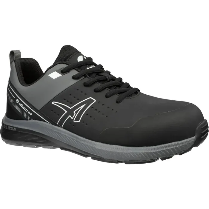 albatros VIGOR 2 IMPULSE BLACK LOW S3S ESD flacher bequemer Sicherheitsschuh grau 45