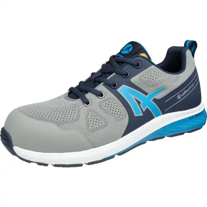 albatros VORTEX IMPULSE LOW S1PS ESD flacher bequemer Sicherheitsschuh grau-blau 44