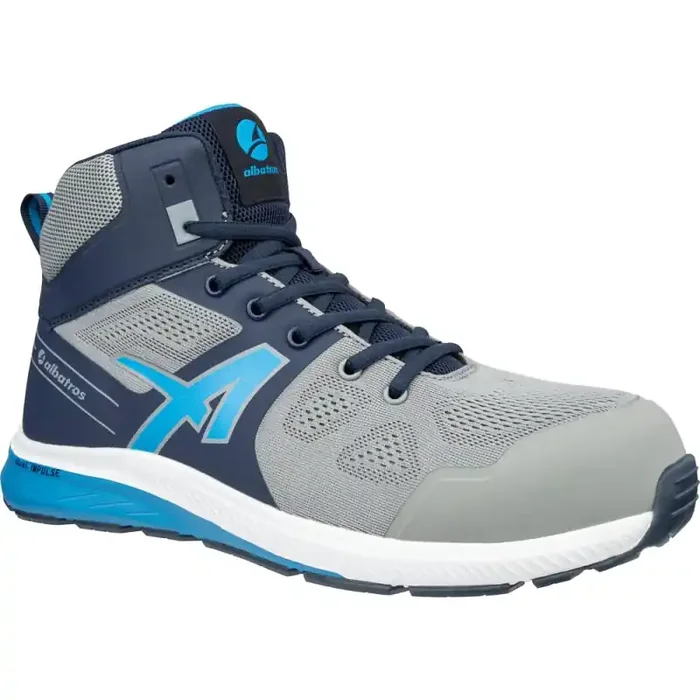albatros VORTEX IMPULSE MID S1PS ESD hoher bequemer Sicherheitsschuh grau-blau 39