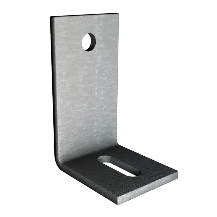 Betonwinkel Schwerlastwinkel Winkelverbinder mit Langloch 75 x 75 x 60 x 6,0 mm feuerverzinkt