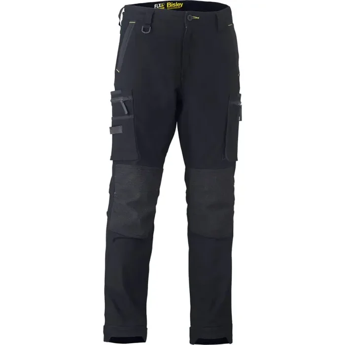 Bisley Arbeitshose CARGO Stretch-Baumwollgewebe mit Kniepolstertaschen schwarz Gr. 56