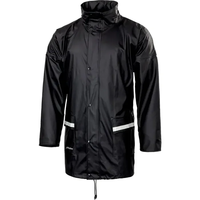 Bisley FORECAST JKT PU-Stretch-Regenjacke wind- und wasserdicht blau Gr. M