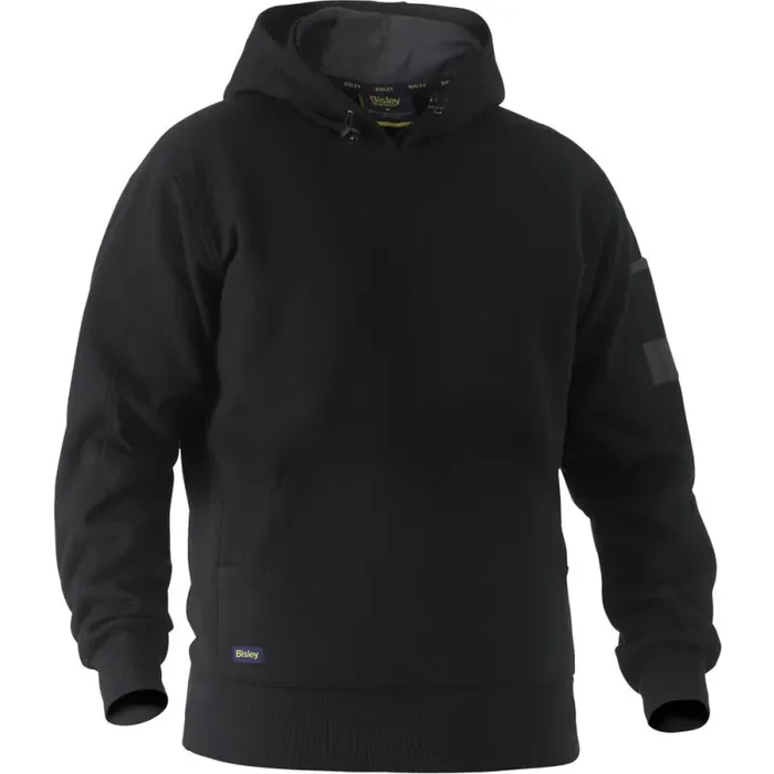 Bisley Kapuzenpullover WORK FLEECE HOODIE mit Kängeruhtasche schwarz M