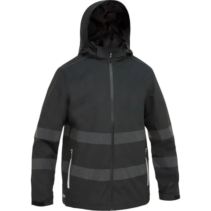 Bisley Regenjacke HARDIE SPRAY wasserdicht mit abnehmbarer Kapuze schwarz S