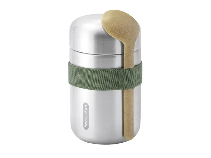 BLACK+BLUM Food Flask Speisegefäß 400ml olive Edelstahl