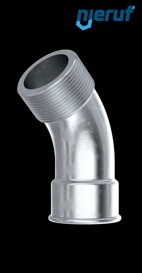 Bogen Nr. 40, Temperguss verzinkt 1″ Zoll