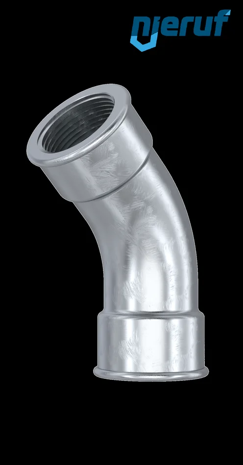 Bogen Nr. 41, Temperguss verzinkt 1/2″ Zoll