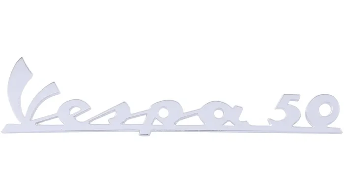 CIF Plakette „Vespa 50“ Für Beinblech, 135 x 35 mm Vespa 50