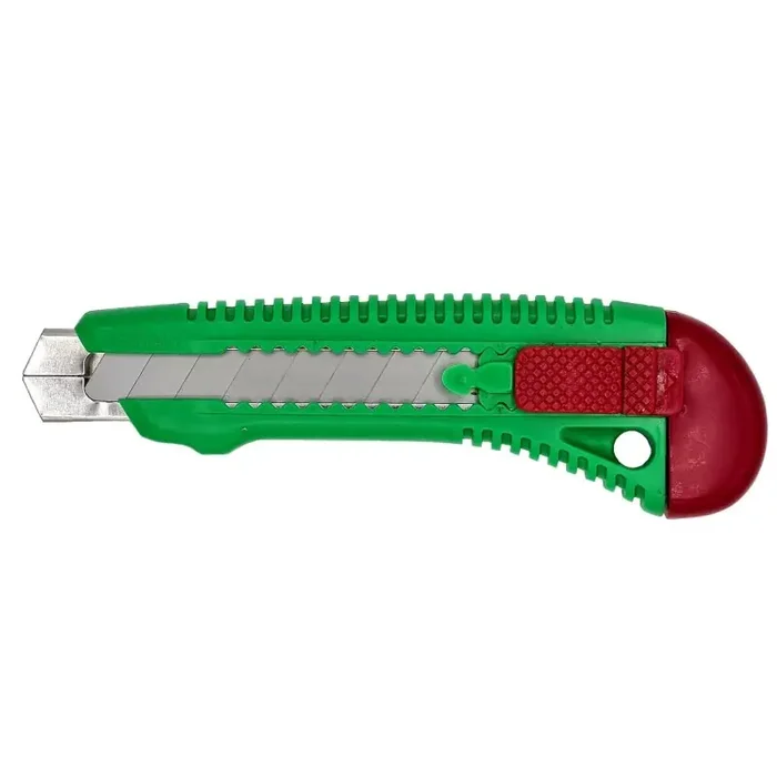 Cuttermesser Universalmesser mit Metallschiene und 2 Ersatzklingen 18mm – 48er-Pack