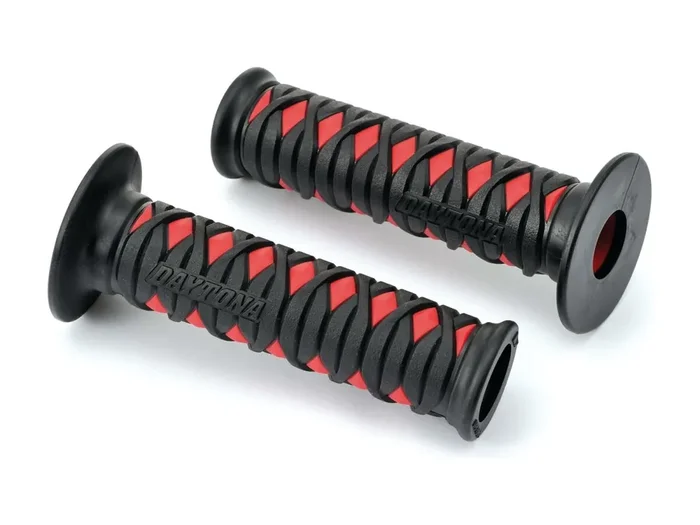DAYTONA Griffgummi „Katana“ Typ Road, Material 1 schwarz / rot