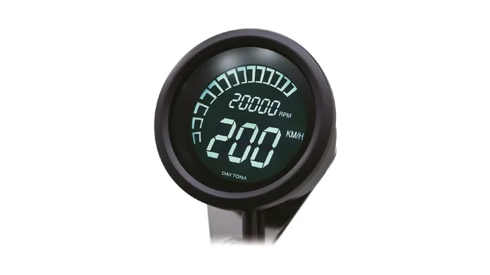 DAYTONA Tachometer „Velona 60 Dark Twin“ Integrier Anzeige bis 39