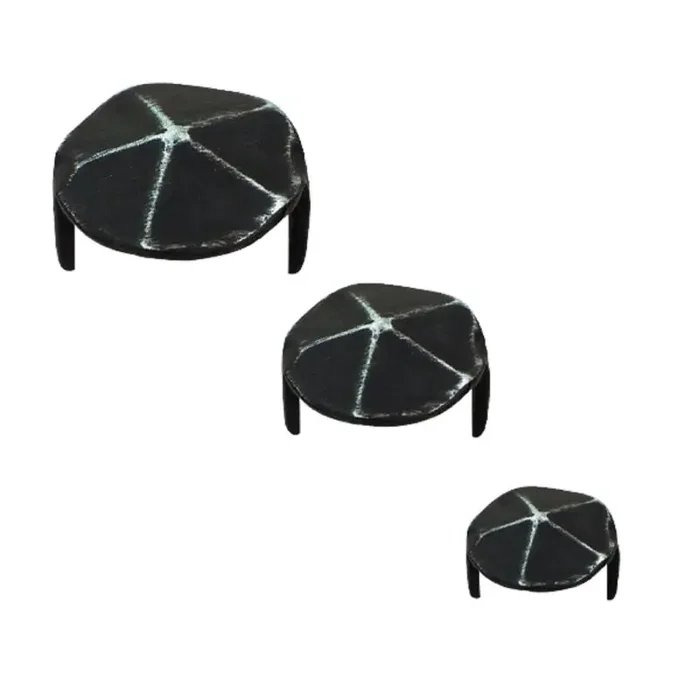 Decknägel Zierzwecken Ziernägel mit 2 Einschlagspitzen gehämmert schwarz 18 mm – 10 Stück