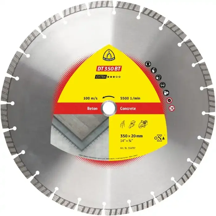 Diamantgroßtrennscheibe DT 350 BT Extra für Beton Turboverzahnung 300 x 2,8 x 20 mm