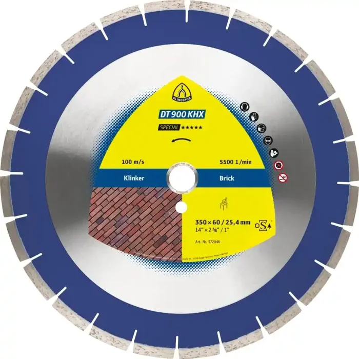 Diamantgroßtrennscheibe DT 900 KHX Special für Klinker mittelhart-hart Engverzahnung 400 x 3,6 x 70(25,4) mm