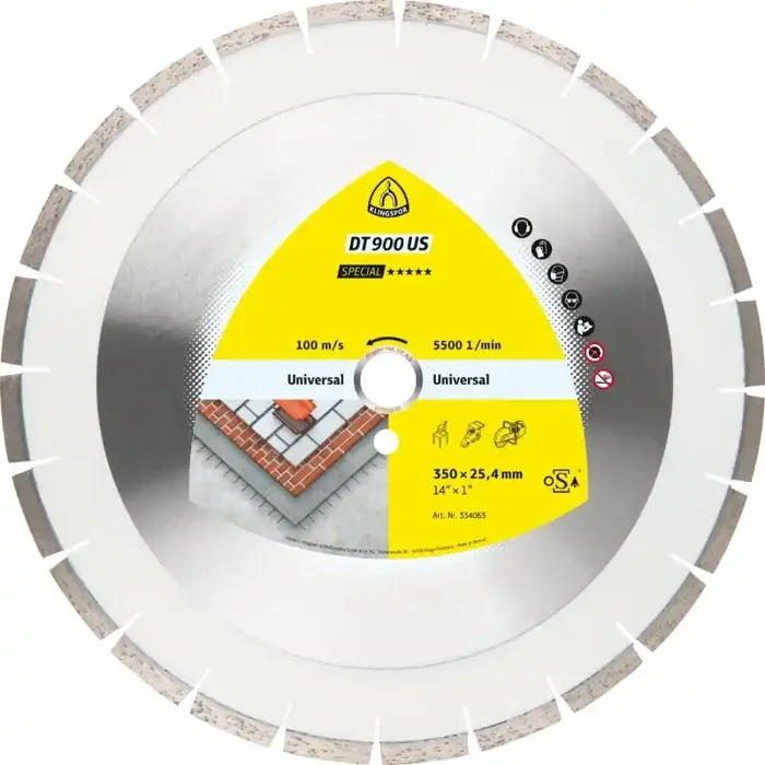 Diamantgroßtrennscheibe DT 900 US Special für Beton Granit Kalksandstein Engverzahnung 400 x 3,6 x 25,4 mm