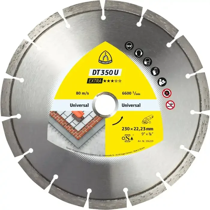 Diamanttrennscheibe DT 350 U Extra für Beton Standardverzahnung lasergeschweißt