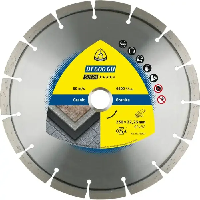 Diamanttrennscheibe DT 600 F Supra für Granit Terazzo Standardverzahnung 180 x 2,6 x 22,23 mm