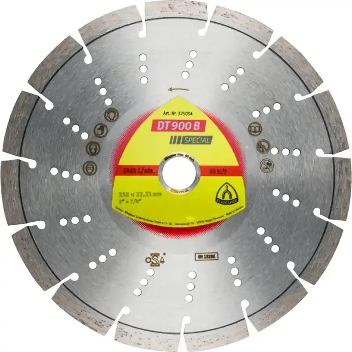Diamanttrennscheibe DT 900 B Special für Beton Altbeton armiert Standardverzahnung 115 x 2,4 x 22,23 mm