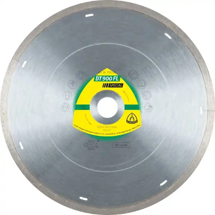 Diamanttrennscheibe DT 900 FL Special für Fliesen Porzellan Keramik Marmor geschlossen 125 x 1,4 x 22,23 mm