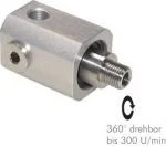 Drehverteiler, Aluminium, 4-fach, alle Größen