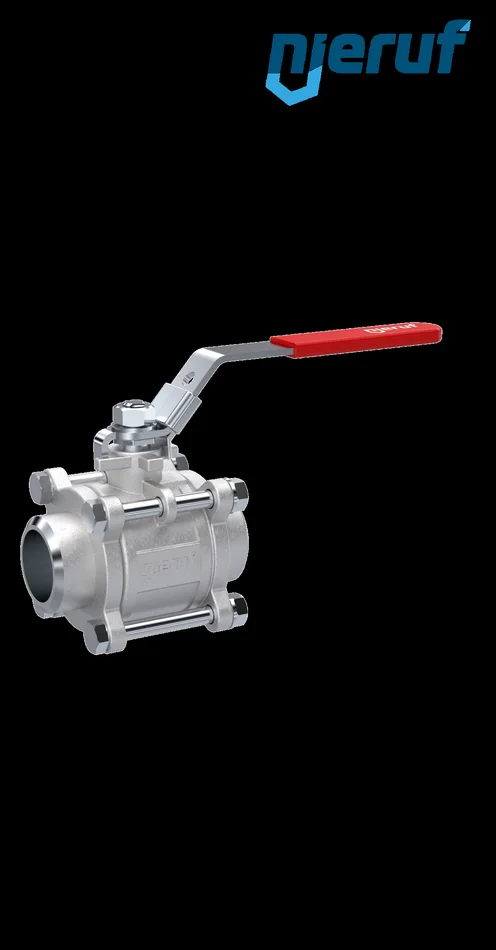 Dreiteiliger Edelstahl-Kugelhahn DN100 – 4″ Zoll Anschweißende