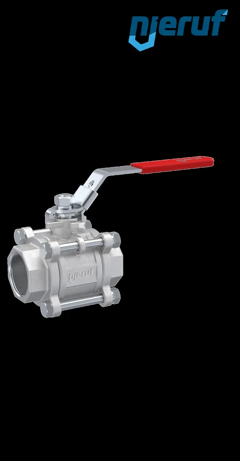 Dreiteiliger Edelstahl-Kugelhahn DN25 – 1″ Zoll Innengewinde