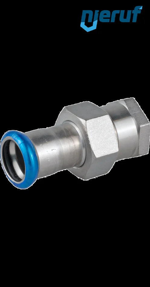 Durchgangsverschraubung I Pressfitting DN50 – 54,0 mm, Innengewinde 2″ Zoll Edelstahl