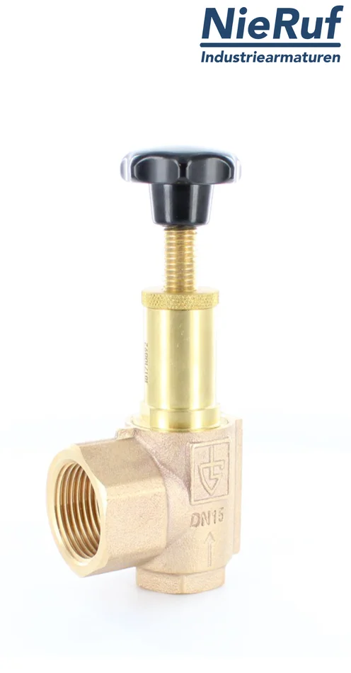 Eck-Überströmventil 1 1/4″ Zoll AG Rotguss 25,0 – 40,0 bar