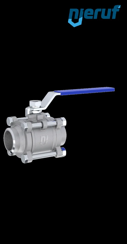 Edelstahl-Kugelhahn DN25 – 1″ Zoll mit Anschweißende