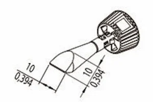 Ersa i-Tool Trace Lötspitze – meißelförmig – 10 mm