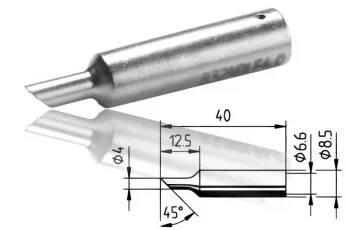 ERSADUR LF-Lötspitze, angeschrägt 4.0 mm