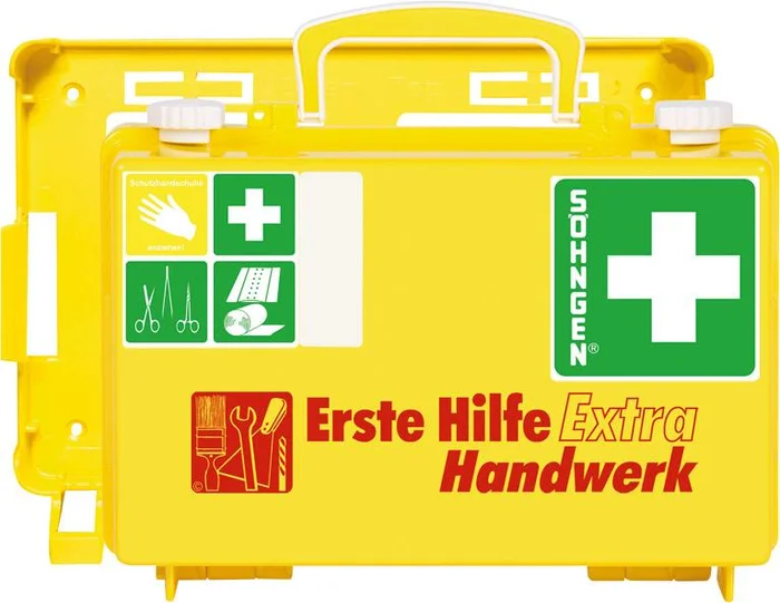 Erste-Hilfe-Koffer Extra Handwerk,DIN 13157,gelb