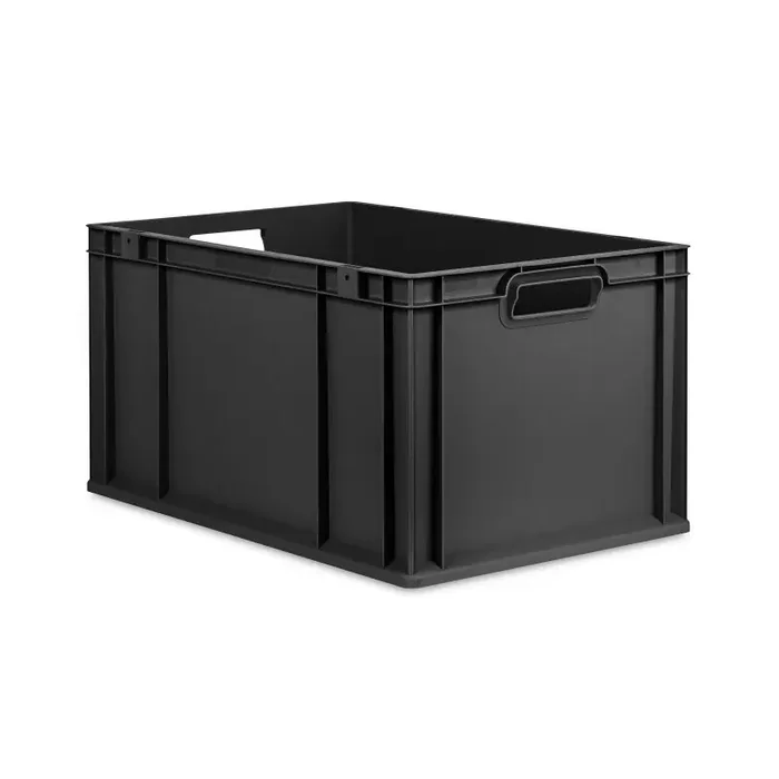 Eurobox NextGen 2.0 Cycle anthrazit aus Recyclingkunststoff offene Griffmulden