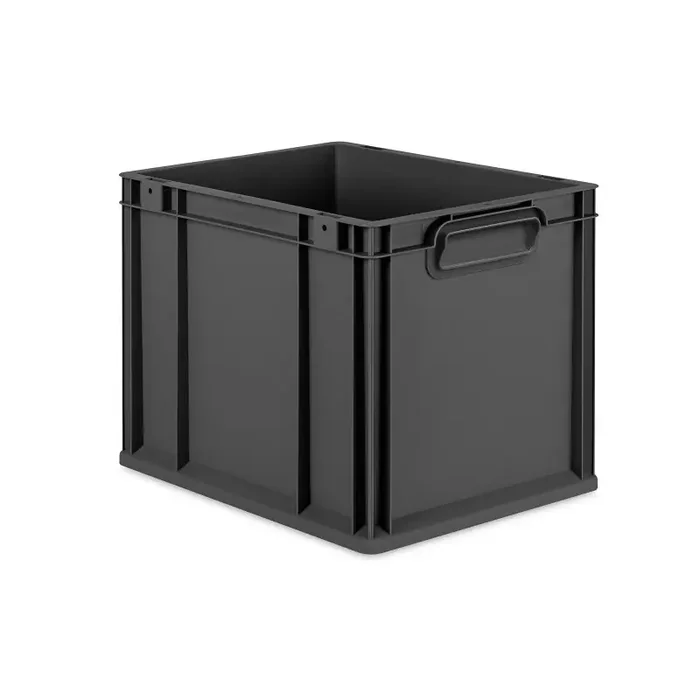 Eurobox NextGen 2.0 Cycle anthrazit geschlossene Griffmulden ohne Farbring – 400x300x320mm