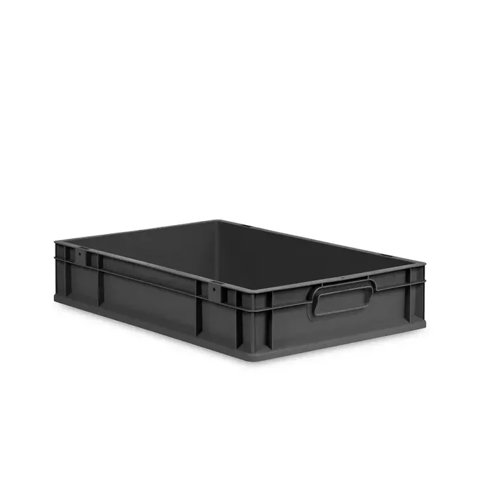Eurobox NextGen 2.0 Cycle anthrazit geschlossene Griffmulden ohne Farbring – 600x400x120mm