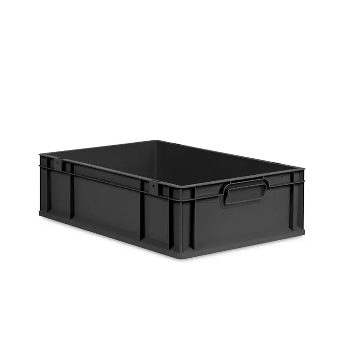 Eurobox NextGen 2.0 Cycle anthrazit geschlossene Griffmulden ohne Farbring – 600x400x170mm