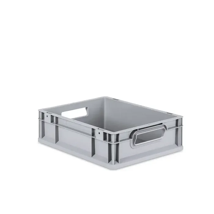 Eurobox NextGen 2.0 grau offene Griffmulden ohne Farbring – 400x300x120mm