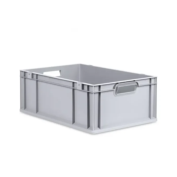 Eurobox NextGen 2.0 grau offene Griffmulden ohne Farbring – 600x400x220mm