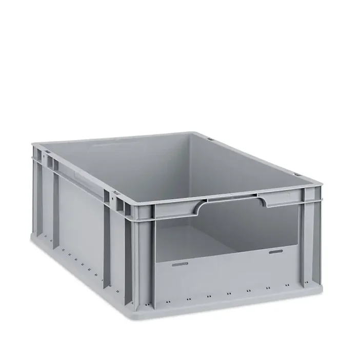 Eurobox NextGen Insight Lagerkasten mit teiloffener Front – 600x400x220mm – Grau